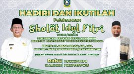 Flyer sholat Idul Fitri Pemprov Kepri. Foto: Diskominfo Kepri