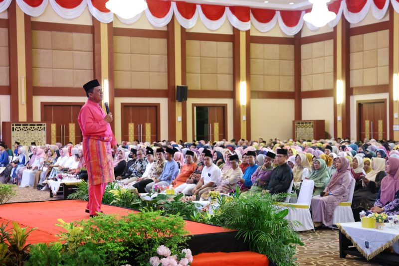 Halalbihalal bersama Persatuan Guru Republik Indonesia (PGRI) Kota Tanjungpinang di Aula Wan Seri Beni Dompak. Foto: Diskominfo Kepri