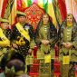 Panglima TNI Jenderal TNI Agus Subiyanto resmi menyandang gelar adat Dato' Seri Satria Bijaya Negara dari Lembaga Adat Melayu (LAM) Kepulauan Riau. Foto: Diskominfo Kepri