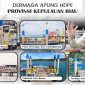 Pemerintah Provinsi Kepulauan Riau telah membangun sejumlah dermaga apung fleksibel (flexi auatec) untuk meningkatkan konektivitas antar wilayah, memperlancar arus barang serta orang yang bermuara kepada peningkatan sektor pariwisata, serta bertumbuhnya wilayah ekonomi baru di kawasan pesisir. Foto: Diskominfo Kepri