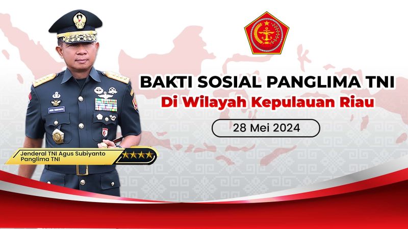 Panglima TNI Jenderal TNI Agus Subiyanto dalam kunjungan kerjanya ke Provinsi Kepulauan Riau didampingi Pangkogabwilhan I dan Gubernur Ansar Ahmad direncanakan akan menyerahkan bantuan sosial 1.598 paket sembako kepada masyarakat. Foto: Diskominfo Kepri