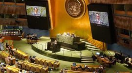 Ilustrasi Sidang Majelis Umum Perserikatan Bangsa di Kota New York, Amerika Serikat. Foto: ANTARA/HO Kemlu RI
