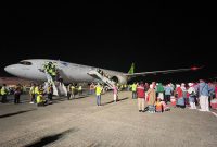 Maskapai Garuda Indonesia melayani penerbangan Angkutan Haji. Foto: Injourney Airport