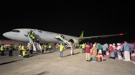 Maskapai Garuda Indonesia melayani penerbangan Angkutan Haji. Foto: Injourney Airport