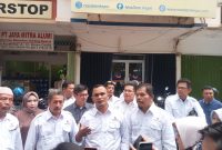 Ketua Tim Amsakar Achmad, M Nur saat jumpa pers beberapa waktu lalu. Foto: INIKEPRI.COM