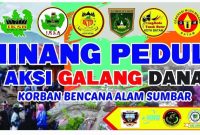 Flyer aksi galang dana "Minang Peduli". Foto: Istimewa
