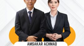 Amsakar Achmad-Li Claudia Chandra yang diprediksi akan berpasangan di Pilwako Batam 2024. Foto: Istimewa