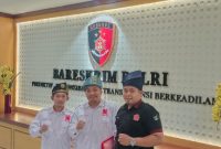 Dewan Pimpinan Cabang (DPC) Pro Jokowi (Projo) Kabupaten Karimun Provinsi Kepulauan Riau, saat du Bareskrim Mabes Polri. Foto: Istimewa