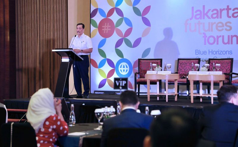 Mentri Koordinator Bidang Kemaritiman dan Investasi (Menko Marves) Luhut B. Pandjaitan dalam 