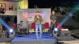 Pemko Tanjungpinang mulai menggelar kembali kegiatan pentas seni di Halaman Gedung Gonggong. Foto: Diskominfo Tanjungpinang