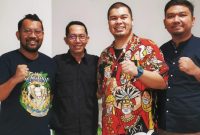 Dari kiri ke kanan, Andhi Kusuma, Amsakar Achmad, Stephane Gerald Martogi Siburian, dan Devo. Foto: INIKEPRI.COM