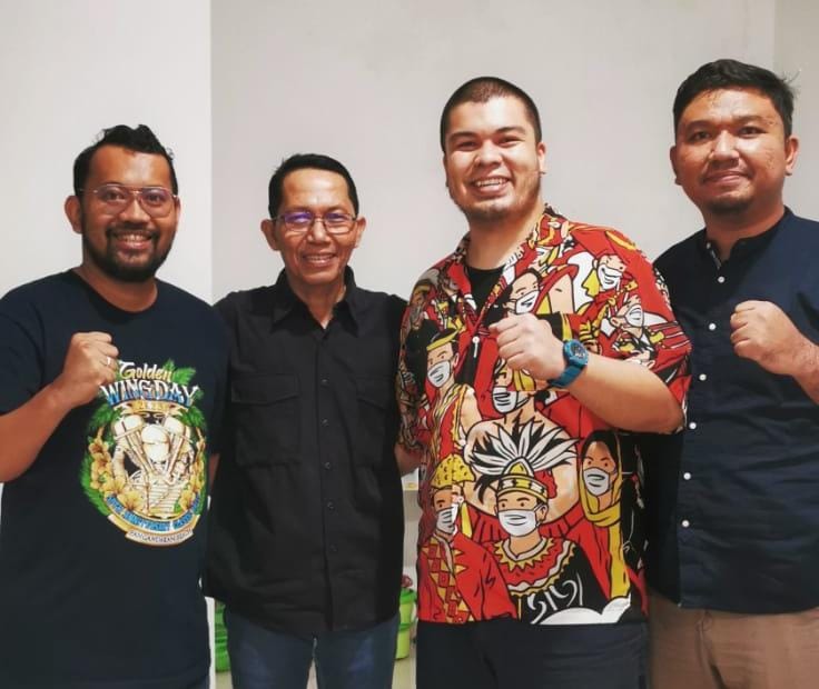 Dari kiri ke kanan, Andhi Kusuma, Amsakar Achmad, Stephane Gerald Martogi Siburian, dan Devo. Foto: INIKEPRI.COM