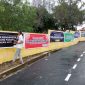 Sejumlah spanduk yang menghiasi Belakangpadang. Foto: INIKEPRI.COM