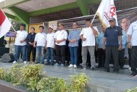 Amsakar Achmad saat hadir di pengukuhan Tim Amsakar Achmad se-Kecamatan Belakangpadang. Foto: INIKEPRI.COM