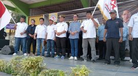 Amsakar Achmad saat hadir di pengukuhan Tim Amsakar Achmad se-Kecamatan Belakangpadang. Foto: INIKEPRI.COM