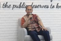 Direktur Standarisasi Perangkat Pos dan Informatika Direktorat Jenderal Sumber Daya Perangkat Pos dan Informatika (Ditjen SDPPI) Kominfo, Mulyadi, dalam acara Ngopi bareng Kominfo di Kantor Kominfo, Jakarta. Foto: Wahyu Sudoyo/InfoPublik