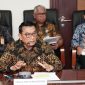 Kepala Staf Kepresidenan RI Moeldoko dalam konferensi pers di Kantor Staf Presiden di Jakarta, Jumat (31/5/2024). Dikatakannya, Tabungan Perumahan Rakyat (Tapera) merupakan simpanan yang tidak akan hilang, bukan merupakan iuran ataupun potongan penghasilan. Foto: Hendra


