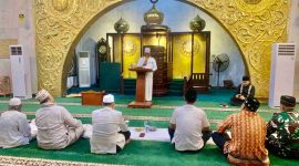 Pemerintah Kota (Pemko) Tanjungpinang menggelar peringatan Tahun Baru Islam 1 Muharram 1446 Hijriah, di Masjid Agung Al Hikmah, Kota Tanjungpinang, Kepulauan Riau, Sabtu (6/7/2024) malam. Foto: Diskominfo Tanjungpinang