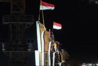 Pemasangan Bilah terkahir Sayap Garuda Kantor Presiden di IKN. Foto: Biro Komunikasi Publik PUPR