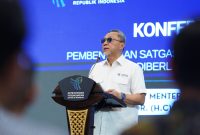 Menteri Perdagangan, Zulkifli Hasan saat konferensi pers pada Jumat (19/7/2024). Foto: Kemendag