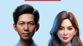 Ilustrasi AI Amsakar Achmad dan Li Claudia Chandra. Foto: INIKEPRI.COM
