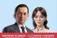 Flyer Amsakar Achmad dan Li Claudia Chandra. Foto: Istimewa