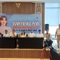 konferensi pers tentang Tolak Politik APBD dan Identitas di Pilkada Batam, di Hotel Aston Pelita, Batam, pada Selasa (16/7/2024). Foto: INIKEPRI.COM