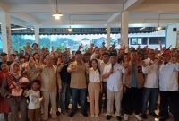 Relawan Setia Putra Tarigan deklarasi dukungan Amsakar-Claudia. Foto: INIKEPRI.COM