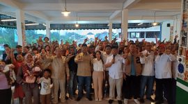 Relawan Setia Putra Tarigan deklarasi dukungan Amsakar-Claudia. Foto: INIKEPRI.COM