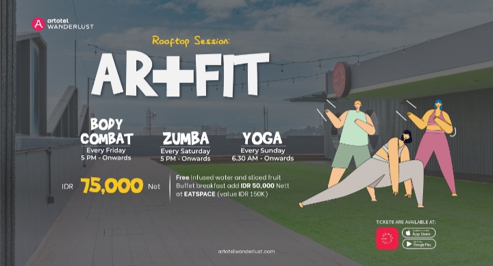 ARTOTEL Batam mengundang masyarakat Batam untuk berpartisipasi dalam program kesehatan dan kebugaran yang unik, Rooftop Session: AR+FIT. Program ini menawarkan serangkaian sesi kebugaran yang diadakan di rooftop ARTOTEL Batam, menyediakan pengalaman berolahraga yang menyegarkan dengan latar belakang pemandangan kota Batam yang menakjubkan. Foto: ARTOTEL Hotel untuk INIKEPRI.COM