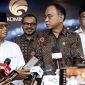 Menkominfo Budi Arie Setiadi (tengah kanan) didampingi Wamenkominfo Nezar Patria (tengah kiri), Ketua Umum MUI Anwar Iskandar dan Bendahara Umum MUI Misbahul Ulum (kanan). Foto: Humas Kominfo