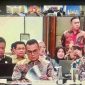 Penjabat (Pj.) Wali Kota Tanjungpinang, Andri Rizal, memaparkan revisi Rencana Tata Ruang Wilayah (RTRW) Kota Tanjungpinang tahun 2024-2044 dalam rapat koordinasi lintas sektor yang diselenggarakan Kementerian Agraria dan Tata Ruang/Badan Pertanahan Nasional (ATR/BPN), di Sheraton Grand Jakarta Gandaria City Hotel, Jakarta Selatan, Kamis (25/7/2024). Foto: Diskominfo Tanjungpinang