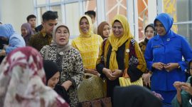 Sekretaris Jenderal Dewan Kerajinan Nasional Ir. Reni Yanita, M.Si dan Ketua Dekranasda Kepulauan Riau, Dewi Kumalasari Ansar menghadiri Rapat Kerja Daerah (Rakerda) Dewan Kerajinan Nasional Daerah (Dekranasda) Provinsi Kepulauan Riau Tahun 2024. Foto: Diskominfo Kepri