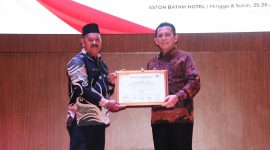 Pembukaan Rakor Pengawas Desa Tahun 2024 yang diselenggarakan oleh Inspektorat Provinsi Kepri di Ballroom Aston Hotel & Residence Pelita, Kota Batam. Foto: Diskominfo Kepri