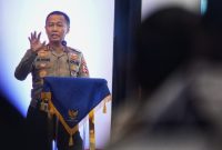 Kakorlantas Polri Irjen Pol Aan Suhanan saat menggelar Rapat Anev Pelayanan Regident dan Kesamsatan T.A. 2024 di Medan, Jumat (2/8/2024). Foto: Humas Polri