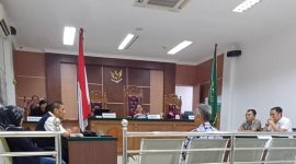 sidang lanjutan kasus perobohan Hotel Pura Jaya Beach Resort, di Pengadilan Negeri Batam, pada Selasa (6/8/2024) siang. Foto: INIKEPRI.COM