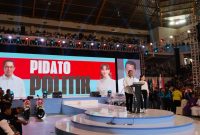 Deklarasi Amsakar Achmad dan Li Claudia Chandra. Foto: INIKEPRI.COM