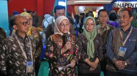 Menaker Ida Fauziyah saat Konferensi Pers pembukaan NakerFest 2024 di JIExpo, Jakarta pada Jumat (23/8/2024)/Foto : InfoPublik/Alifa Shaliha