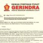 SK Rekomendasi Partai Gerindra untuk Pilgub Kepri. Foto: Istimewa