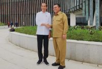 Gubernur Ansar bersama Presiden RI Joko Widodo di Istana Negara, Ibu Kota Nusantara (IKN), Provinsi Kalimantan Timur. Foto: Diskominfo Kepri