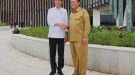 Gubernur Ansar bersama Presiden RI Joko Widodo di Istana Negara, Ibu Kota Nusantara (IKN), Provinsi Kalimantan Timur. Foto: Diskominfo Kepri