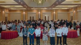 Deputi Bidang Koordinasi Kedaulatan Maritim dan Energi, Kementerian Koordinator Bidang Kemaritiman dan Investasi (Kemenko Marves) RI, Jodi Mahardi, Mengatakan diperlukan upaya strategis dan program yang komprehensif dalam mengidentifikasi serta memperkuat keamanan juga ketahanan wilayah pesisir. Bandar Lampung, Jum'at, (2/8/2024). Foto. Humas Kemenko Marves Ri.