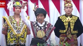 Presiden Jokowi saat menyampaikan pidato pada Sidang Tahunan MPR RI dan Sidang Bersama DPR RI dan DPD RI dalam rangka HUT Ke-78 Proklamasi Kemerdekaan RI, di Ruang Rapat Paripurna, Gedung Nusantara MPR/DPR/DPD RI, Senayan, Jakarta, Rabu (16/08/2023) pagi. Foto: Tangkapan Layar Youtube TV Parlmen/Setkab.go.id