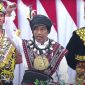 Presiden Jokowi saat menyampaikan pidato pada Sidang Tahunan MPR RI dan Sidang Bersama DPR RI dan DPD RI dalam rangka HUT Ke-78 Proklamasi Kemerdekaan RI, di Ruang Rapat Paripurna, Gedung Nusantara MPR/DPR/DPD RI, Senayan, Jakarta, Rabu (16/08/2023) pagi. Foto: Tangkapan Layar Youtube TV Parlmen/Setkab.go.id