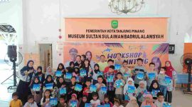 Museum Sultan Sulaiman Badrul Alamsyah (SSBA) kota Tanjungpinang menghadirkan suasana yang berbeda, Minggu (11/8/2024) kemarin, dengan menggelar workshop Clay Painting. Foto: Diskominfo Tanjungpinang