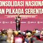 Presiden Joko Widodo menghadiri Rapat Konsolidasi Nasional dalam rangka Kesiapan Pemilihan Kepala Daerah (Pilkada) Tahun 2024, yang digelar di Jakarta Convention Center (JCC), Senayan, Jakarta, pada Selasa, 20 Agustus 2024. Foto: BPMI Setpres/Rusman

