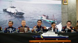 Kementerian Kelautan dan Perikanan (KKP) berhasil menyelamatkan kerugian negara senilai Rp3,1 triliun dari aktivitas pelaku illegal fishing hingga semester I tahun 2024. Foto: Humas KKP