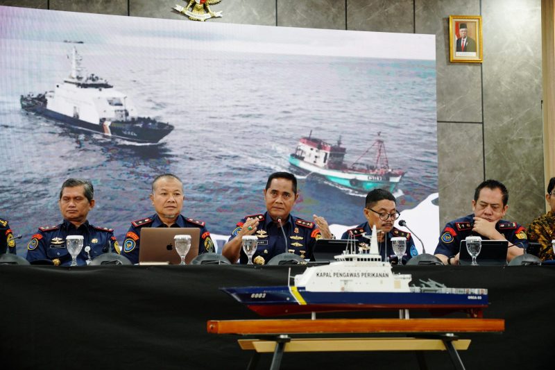 Kementerian Kelautan dan Perikanan (KKP) berhasil menyelamatkan kerugian negara senilai Rp3,1 triliun dari aktivitas pelaku illegal fishing hingga semester I tahun 2024. Foto: Humas KKP