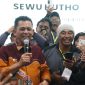 Gubernur Ansar saat menhadiri Apel Siaga Satlinmas, Pemberdayaan Perlindungan Masyarakat di Nagoya Mansion Hotel, Batam. Foto: Diskominfo Kepri