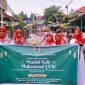 Ratusan ibu-ibu yang tergabung dalam Persatuan Majelis Taklim Badan Kontak Majelis Taklim (BKMT) Kelurahan Kampung Bulang, Sabtu (21/9/2024) pagi, menggelar pawai untuk memperingati Maulid Nabi Muhammad SAW. Foto: Diskominfo Tanjungpinang